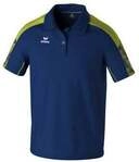 Erima Sport-Polo Evo Star (100% rec. Polyester) navyblau/limegr&uuml;n Herren
