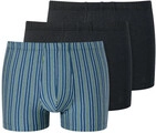 Schiesser Unterw&auml;sche Boxershorts 95/5 Organic Cotton mehrfarbig blau/schwarz...