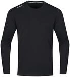 JAKO Sport-Langarmshirt Run 2.0 (100% Polyester, atmungsaktiv) schwarz Jungen