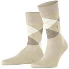 Burlington Tagessocke Manchester (Argyle-Muster) sandbraun Herren - 1 Paar