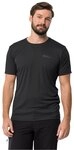 Jack Wolfskin Wander-Tshirt Tech T (leicht, geruchshemmend) schwarz Herren