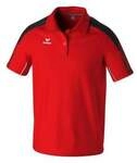 Erima Sport-Polo Evo Star (100% rec. Polyester) rot/schwarz Herren