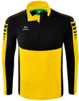 Erima Sport-Langarmshirt Six Wings Trainingstop (100% Polyester, Stehkragen, 1/2 Zip)