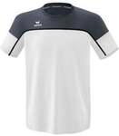 Erima Sport-Tshirt Change (100% rec. Polyester, leicht, schnelltrocknend) weiss/grau