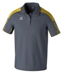 Erima Sport-Polo Evo Star (100% rec. Polyester) grau/gelb Herren