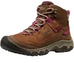 Keen Wanderschuhe Targhee IV Mid WP (Nubukleder, wasserdicht) braun/pink Damen