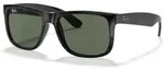 Ray-Ban Sonnenbrille Justin 601/71 (Glasfarbe: dunkelgr&uuml;n) schwarz - 1 Brille