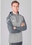 JAKO Kapuzensweat (Hoodie) Performance (Polyester-Fleece) hellgrau Herren
