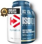 Dymatize Iso100 Hydrolyzed Isolat Protein Pulver Gourmet Vanilla 2264g Dose