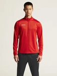 Craft Sport-Trainingsjacke Squad Go Full Zip (Seitentaschen mit Rei&szlig;verschluss) rot