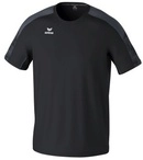 Erima Sport-Tshirt Evo Star (100% rec. Polyester, leicht) schwarz/grau Kinder