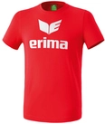 Erima Sport-Tshirt Basic Promo Logo (100% Baumwolle) rot Jungen