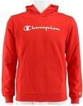 Champion Kapuzenpullover Hoodie Big Logo Print (gef&uuml;ttert) feuerrot Kinder