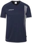 uhlsport Sport-Shirt Impulse (100% Polyester) kurzarm navyblau/weiss Herren