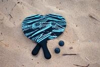 Sunflex Schl&auml;gerset Beachball Action Pro (2 Beachball-Schl&auml;ger aus Neopren, 2