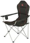 Nils Camp Campingstuhl NC3080 (Nutzergewicht max. 130 kg) schwarz/rot