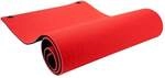 Pure2Improve Fitness-/Yogamatte (mit &Ouml;sen) rot/schwarz 173x61x1cm
