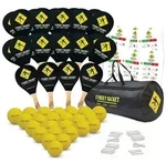 Street Racket Schulsport-Set (24x Schl&auml;ger, 24x B&auml;lle, 36x Kreide)