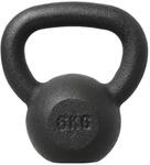 HMS Fitness Kugelhantel Kettlebell KZG06 schwarz 6,0kg - 1 St&uuml;ck -