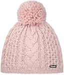 Eisb&auml;r Strickm&uuml;tze (Pompon) Afra Damen - pink/rosa - 1 St&uuml;ck