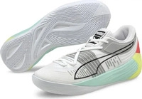 Puma 195587-02-8,5, Puma Hallen-Indoorschuhe Fusion Nitro weiss/hellblau Herren,