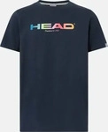 Head 816345-NV-128, Head Tennis-Tshirt Rainbow Junior (Mischgewebe) navyblau Jungen,