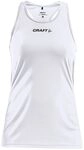 Craft Sport-Tank Racerback Singlet Rush &auml;rmellos weiss Damen