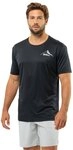 Jack Wolfskin Wander-Tshirt Peak Graphic (atmungsaktiv, geruchshemmend) phantomgrau