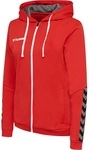 hummel Sport-Kapuzenjacke hmlAUTHENTIC Poly Zip Hoodie (gestrickter Polyester) rot