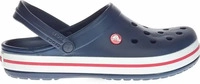 Crocs 11016-410-45-46, Crocs Sandale Crocband Clog navyblau/weiss/rot, Gr&ouml;&szlig;e Euro