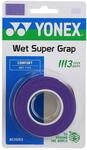 Yonex Overgrip Wet Super Grap 0.6mm (Komfort/glatt/leicht haftend) lila 3er