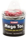 Tourna Overgrip Mega Tac (extreme Griffigkeit, haltbar, breit) schwarz 30er