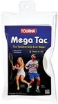 Tourna Overgrip Mega Tac (extreme Griffigkeit, haltbar, breit) weiss 10er Rolle