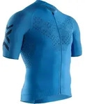 X-Bionic Fahrrad-Shirt Twyce 4.0 Kurzarm-Full-Zip blau Herren