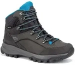Hanwag Wanderschuhe Banks Lady GTX (Nubukleder, wasserdicht) asphaltgrau/ozeanblau