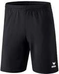 Erima Traininghose Short Basic (100% Polyester, Rei&szlig;verschlusstaschen) kurz schwarz