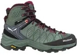 Salewa Wanderschuhe WS Alp Trainer 2 Mid GTX (Alpine, wasserdicht) gr&uuml;n Damen
