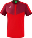 Erima 1082028-2, Erima Sport-Tshirt Squad (100% Polyester) bordeaux/rot Jungen,