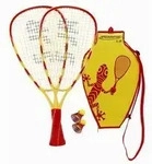 Speedminton 400043C, Speedminton Set Junior lila/pink/gelb