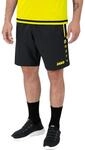JAKO Sporthose Short Competition 2.0 mit Rei&szlig;verschluss kurz schwarz/neongelb Herren