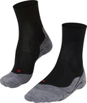 Falke 16397-3010-37-38, Falke Laufsocke RU4 Wool schwarz Damen - 1 Paar,...