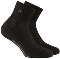 Rohner Wandersocke Fibre Light Quarter (Mischgewebe) schwarz - 1 Paar