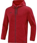 JAKO Kapuzenjacke Premium Basics (Double-Tech-Knit) rot Herren