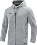 JAKO Kapuzenjacke Premium Basics (Double-Tech-Knit) hellgrau Herren