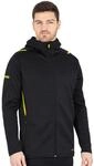 JAKO Freizeitjacke Challenge mit Kapuze (100% Polyester) schwarz/gelb Herren