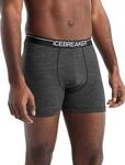 Icebreaker Boxershort Anatomica (Merinowolle) Unterw&auml;sche gritstone heather grau