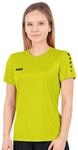 JAKO Sport-Shirt Trikot Team Kurzarm (100% Polyester) limegr&uuml;n Damen