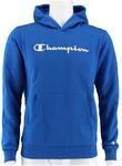 Champion Kapuzenpullover Hoodie Big Logo Print (gef&uuml;ttert) royalblau Kinder