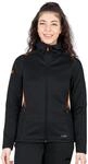 JAKO Freizeitjacke Challenge mit Kapuze (100% Polyester) schwarz/orange Damen