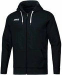 JAKO Freizeit-Kapuzenjacke Base (70% Baumwolle) schwarz Kinder